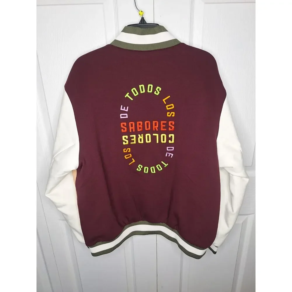 Adidas Colorblock Heritage Reversible Coaches Jacket Burgundy Size M JY3675